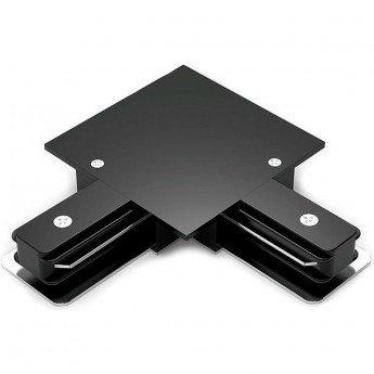 Коннектор GAUSS для встраиваемых трековых шинопроводов угловой (L) черный