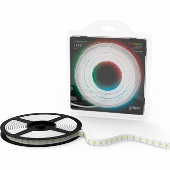 Лента GAUSS LED 5050/30-SMD 7.2W 12V DC RGB 5м Лента GAUSS LED 5050/30-SMD 7.2W 12V DC RGB 5м