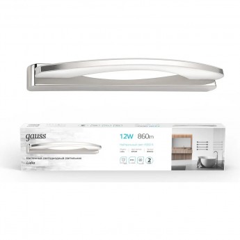 Настенный светодиодный светильник GAUSS LIDIA BR052 12W 860lm 200-240V 540mm LED Настенный светодиодный светильник GAUSS LIDIA BR052 12W 860lm 200-240V 540mm LED