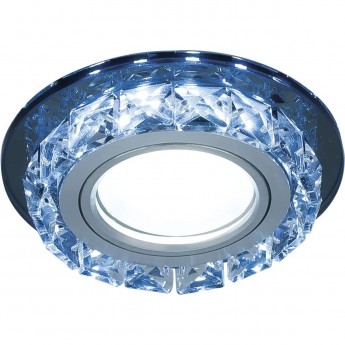 Светильник GAUSS BACKLIGHT BL042 Gu5.3, LED 4100K 1/40 круглый (черный/кристалл/хром) Светильник GAUSS BACKLIGHT BL042 Gu5.3, LED 4100K 1/40 круглый (черный/кристалл/хром)