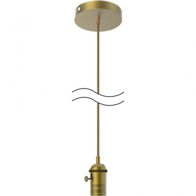 Светильник подвесной GAUSS DECOR бронзовый E27, 1 м, 1/40 PL042